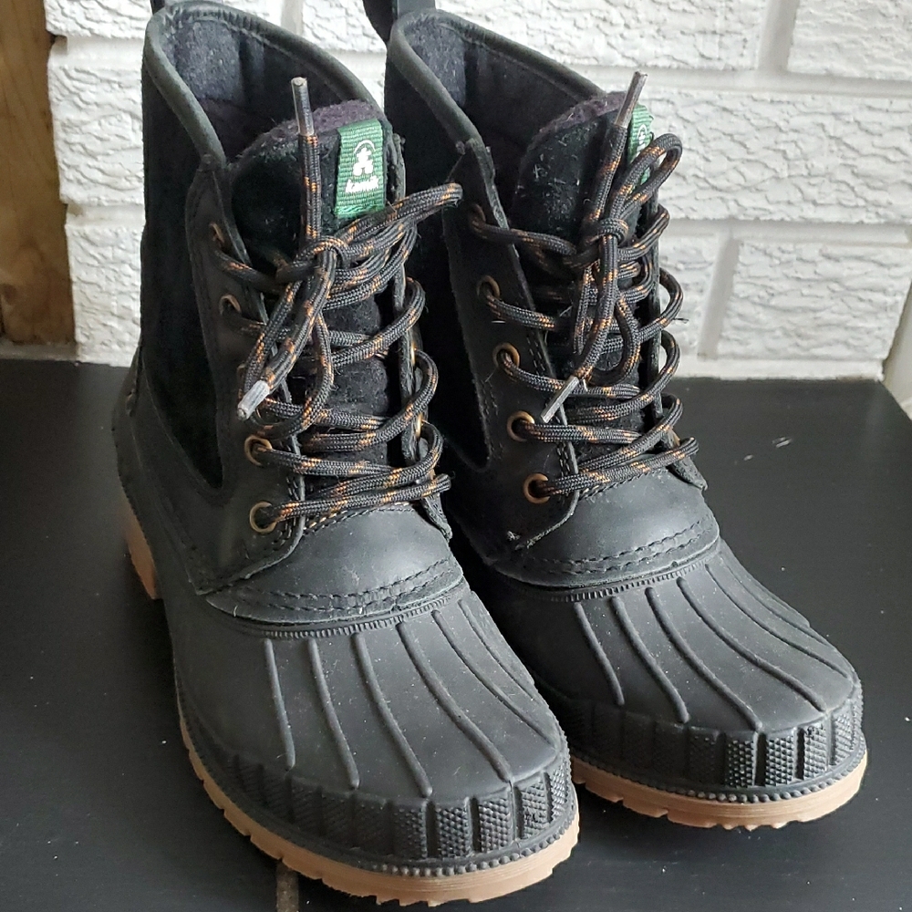 Kamik Women's Black Winter Vegan Water Resistant Boots with Stitching Size 6 - Picture 9 of 13